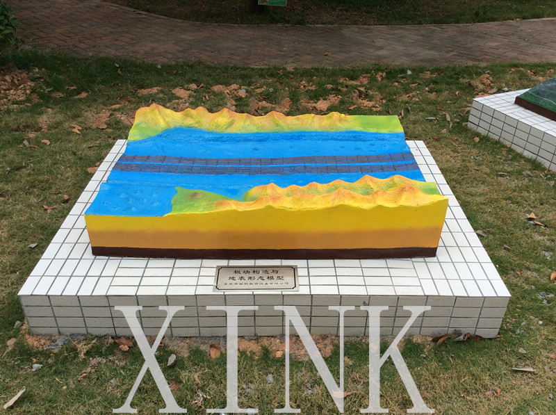 板塊結構與地表形態(tài)模型